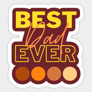 Best Dad Ever Sticker